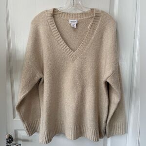 Revolve Song of Style Cream V-Neck Sweater